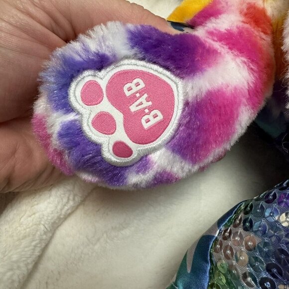 Build A Bear Rainbow Safari Bear With Outfit Colorful No Tag - Picture 4 of 7